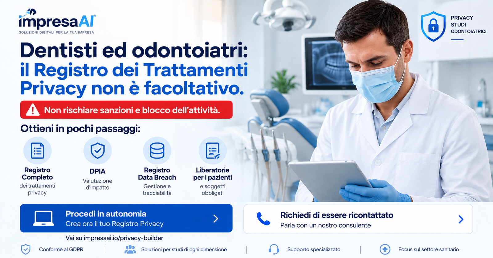 Registro Privacy per dentisti e odontoiatri